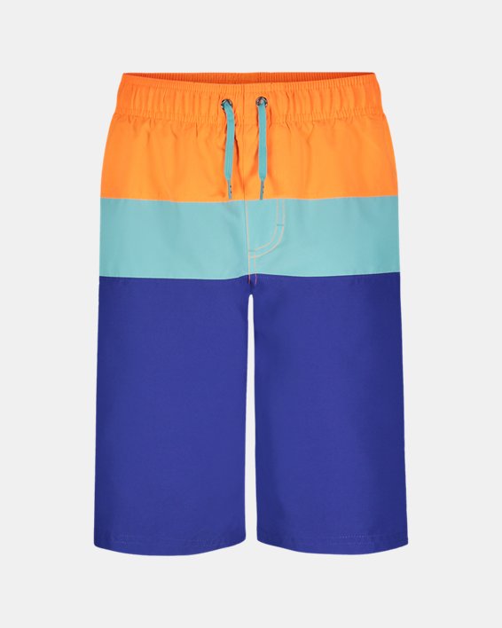 Boys' UA TriBlock Volley Shorts, Blue, pdpMainDesktop image number 1